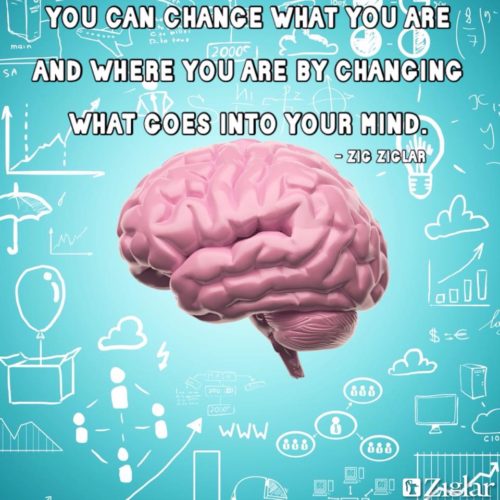 you can change what you are and where you are by changing what goes on in your mind